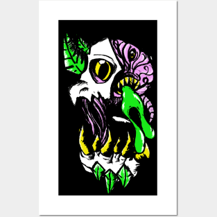 Skater Skull Graffiti Tattoo Posters and Art